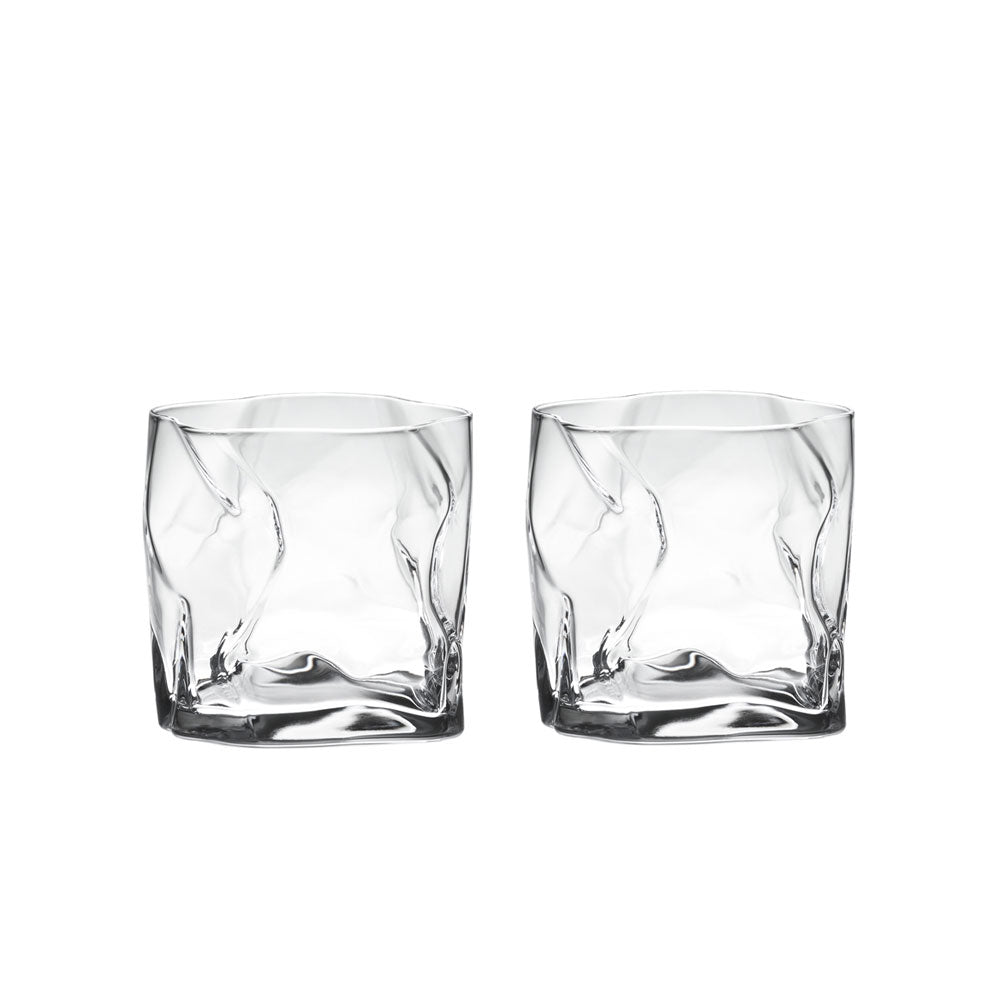 Kimura Glass Crumple Old Fashioned (Gift Set)