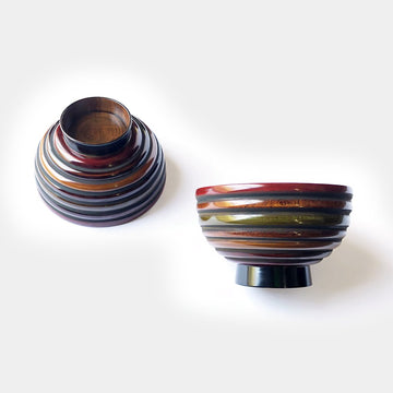 Koma Multicolored Lacquerware Bowl